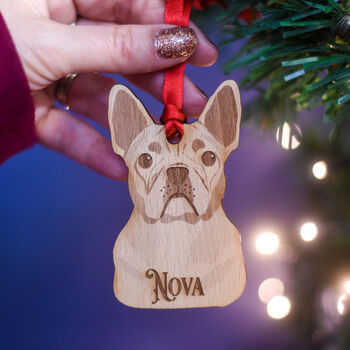 Personalised Deluxe Wood Dog Breed Christmas Decoration, 12 of 12