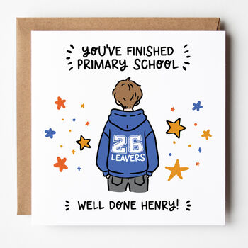 Customisable 2026 School Leavers Card For Boys, 2 of 8