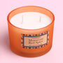 G Decor Moroccan Spice Orange Frosted Glass Jar Candle, thumbnail 2 of 3