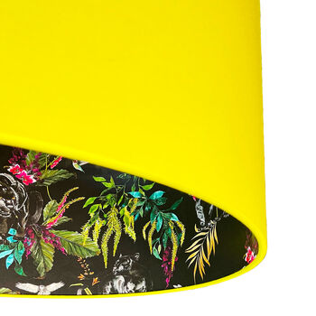 Carbon Deadly Night Shade Lampshade In Acid Yellow, 6 of 8