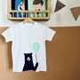 Personalised Birthday Bear Balloon T Shirt, thumbnail 1 of 3