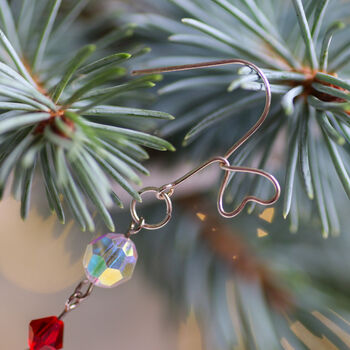 Crystal Heart Mini Garland Christmas Decoration, 6 of 10