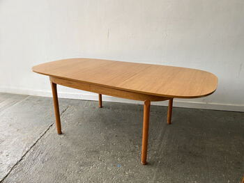 Mid Century Dining Table By Schreiber, 3 of 12