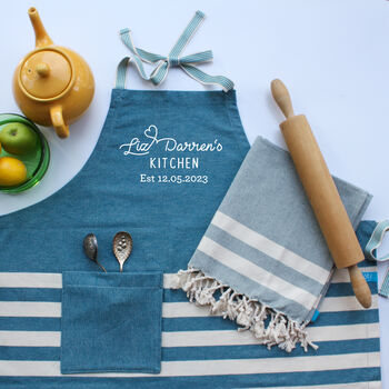 Personalised Cotton Apron Tea Towels, Gift For Mums, 7 of 12
