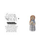 Forget Me Not Flower Girl Figurine | Ceramic Ornament, thumbnail 2 of 4