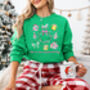 Holiday Favourite Things Jumper Cozy Christmas Sweatshirt For Women, thumbnail 2 of 7