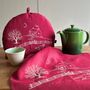 Winter Fox Linen Tea Cosy, thumbnail 1 of 8