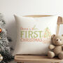 Baby's First Christmas Personalised Cushion, thumbnail 1 of 4