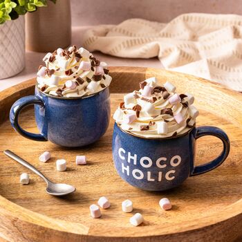 Chocoholic Blue Hot Chocolate Mug, 3 of 3