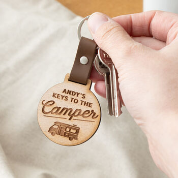 Vehicle Keys Engraved Wooden Keyring, 2 of 5
