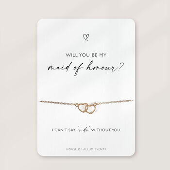 Bridesmaid Proposal Gift Will You Be My Bridesmaid Card Bracelet Gift, 6 of 10
