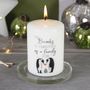 Personalised Penguin First Christmas As A Family Candle, thumbnail 2 of 8