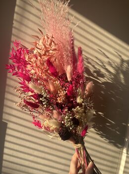 Pink Dried Flower Bouquet, 4 of 10