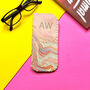 Personalised Initial Pink And Blue Marble Glasses Case, thumbnail 1 of 10