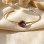 18ct Gold Vermeil Purple Amethyst Bangle, thumbnail 1 of 4
