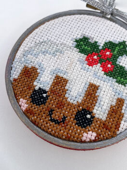Christmas Pudding Cross Stitch Kit, 4 of 7
