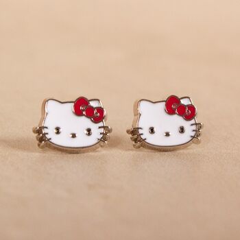 Hello Kitty Cinnamon Roll And Pompompurin Stud Earring Set, 3 of 7