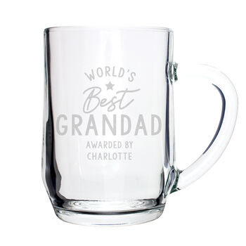 Personalised 'Worlds Best' Glass Tankard, 5 of 5