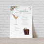 Personalised Christmas Cocktail Poster, thumbnail 3 of 11