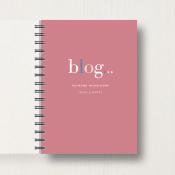 Personalised 'Blogger's Journal Or Notebook, 10 of 10
