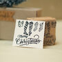 Merry Christmas Rubber Stamp, thumbnail 2 of 3