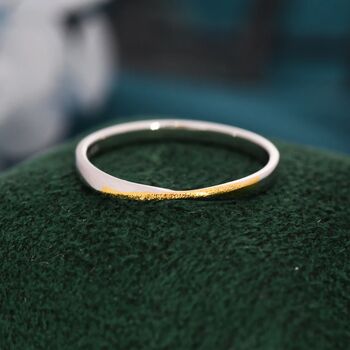 Mobius Ring With Partial Gold Coating, 5 of 12