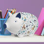 Tilly Pig Peter Rabbit And Friends Blue Piggy Bank, thumbnail 1 of 12