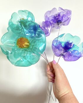 Mermaid Bouquet Recycled Plastic Bottle Flowers, 2 of 7