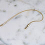 Handmade Solid 18ct Gold Twist Bar Necklace, thumbnail 3 of 5