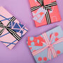 Luxury Pink And Blue Geometric Wrapping Paper, thumbnail 3 of 7