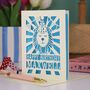 Personalised Papercut Lion Birthday Card, thumbnail 4 of 6