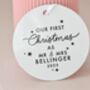 Personalised First Christmas As Mr And Mrs Bauble, thumbnail 2 of 4