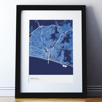 Personalised Abstract Map Print, 3 of 8