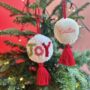 Personalised Joy Hook Christmas Bauble, thumbnail 1 of 4