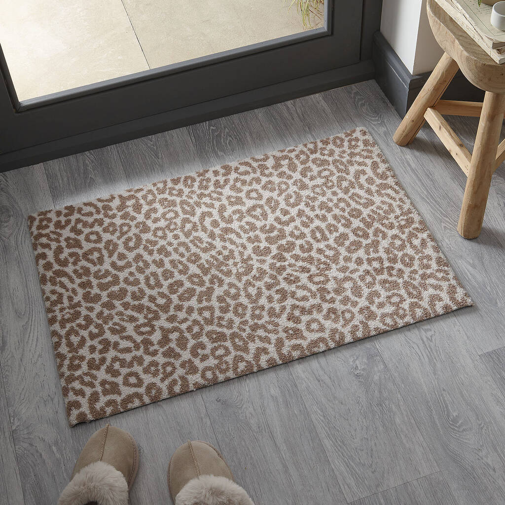 Leopard Print Doormat By Mattify