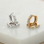 Clear Baguette Single Cartilage Hoop Earring, 7mm, thumbnail 5 of 6