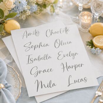 Custom Name Vinyl Sticker For Wedding Gift Boxes, 4 of 12