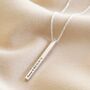 Personalised Sterling Silver Shiny Bar Necklace, thumbnail 2 of 4