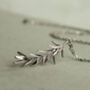 Botanical Rosemary Leaf Branch Necklace, thumbnail 2 of 7