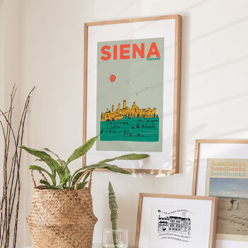 Personalised Siena, Italy Travel Illustration, 2 of 5