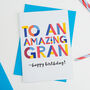 Personalised Any Family Name Birthday Card Dad Mummy Granny, thumbnail 4 of 6