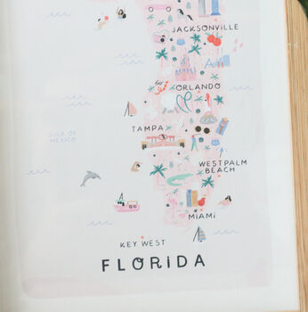 Florida Illustrated Map, 2 of 4