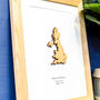 Personalised Valentine's Location Wooden Framed Print, thumbnail 9 of 9