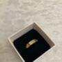 Luxury Stainless Steel Gold Zirconia Encrusted Ring, thumbnail 2 of 5