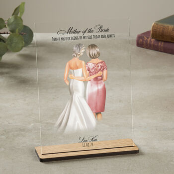 Mother Of The Bride Wedding Acrylic Plaque, 2 of 9