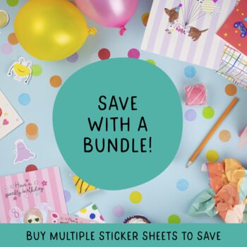 Eco Friendly Construction Party Bag Stickers – Kids Party Favours Plastic Free, 6 of 9