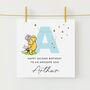 Initial Birthday Card Winnie The Pooh Daughter *Fully Personalised, thumbnail 2 of 2