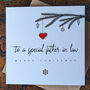 Personalised Christmas Card For Father In Law, thumbnail 2 of 4