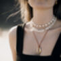 Famara Necklace White And Gold, thumbnail 7 of 8