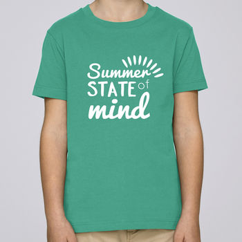 Summer State Of Mind Childrens Slogan T Shirt, 3 of 6